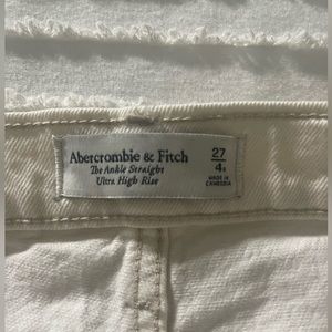 Abercrombie ankle straight ultra high rise